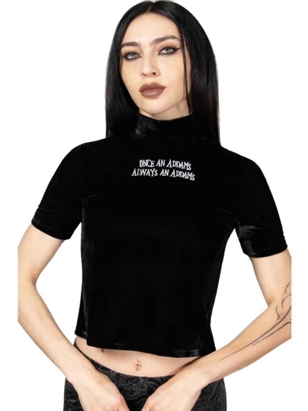 Killstar x Wednesday Allergic To Colour Velvet Top
